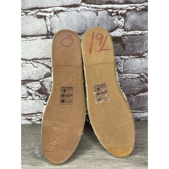 Soludos Striped Espadrille Bow Blue Cream Nautical Shoes Women’s Sz 9M US/39.5EU - Picture 9 of 16